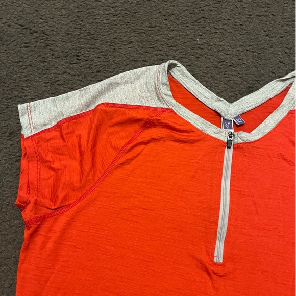 Ibex Merino Wool Quarter Zip Short Sleeve Top - Picture 6 of 7